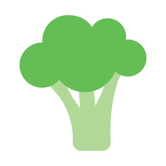 Fresh Broccoli Icon – Organic Vegetable Vector Isolated