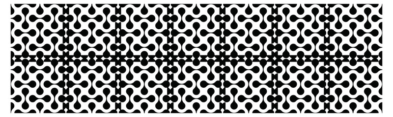 Seamless Abstract Black Geometric Pattern Background for Modern Design