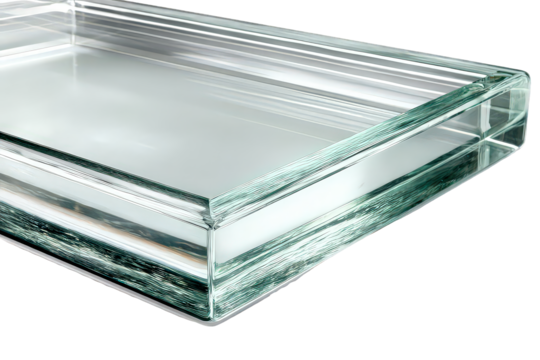 Closeup View Of Laminated Safety Glass Panel