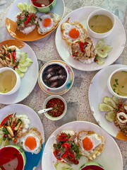 Thai food, spicy mixed seafood salad, Thai spicy food recipe,Spicy seafood, Yum Spicy seafood