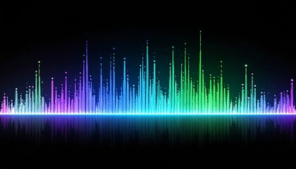 Colorful audio spectrum visualizer