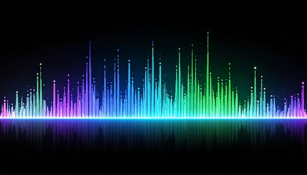 Colorful audio spectrum visualizer - Powered by Adobe