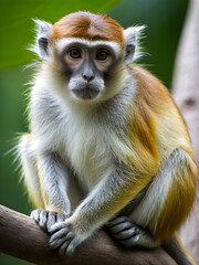 Obraz premium Cute Patas monkey.
