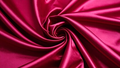 Obraz premium Deep crimson satin drapes in swirling folds