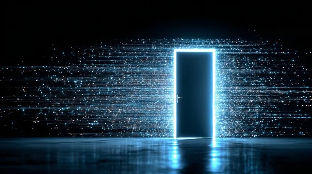 Portal to Technological Dreams An Abstract Gateway Unveiling Futuristic Dimensions and Innovations