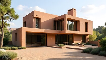 Fototapeta premium A modernized clay and mud house