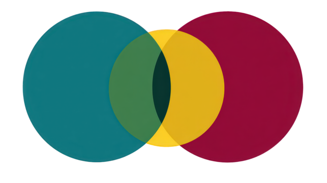 Overlapping Circles Abstract Design