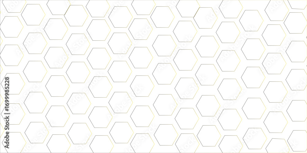 Poster abstract white background with hexagon and hexagonal background. luxury white pattern with hexagons.