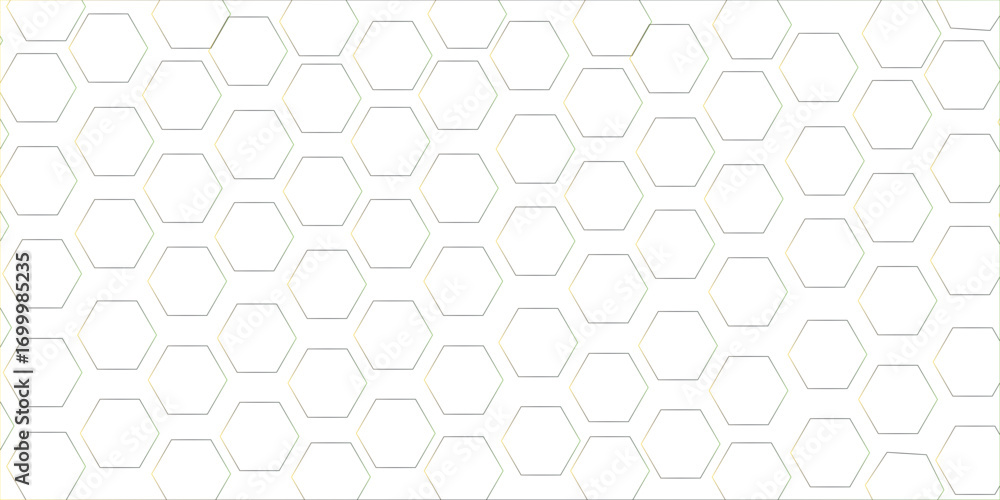 Poster abstract white background with hexagon and hexagonal background. luxury white pattern with hexagons.