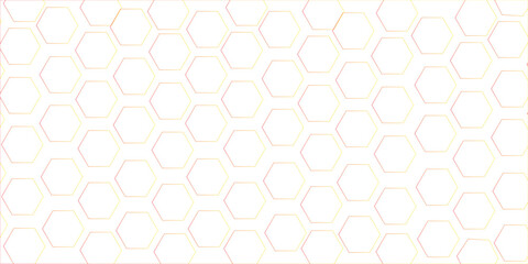 Abstract white background with hexagon and hexagonal background. Luxury white pattern with hexagons.red light and shadow. Abstract background design with white hexagon.
