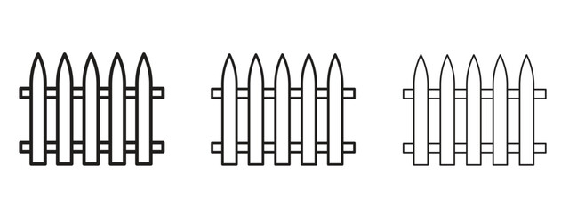 Yard icon with outline style, vector illustration designs