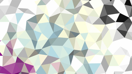 Abstract Geometric Low Poly Pattern With Pastel Blue Gray White And Purple Tones Keywords: abstract, geometric, low poly, pattern, background, texture, polygonal, mosaic
