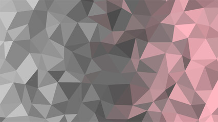 Naklejka premium Gradient Transition From Gray to Pink Polygonal Geometric Abstract Background Texture pattern
