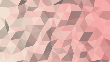 Soft pink and beige low poly geometric abstract background texture illustration