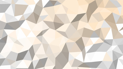 Subtle Abstract Geometric Polygonal Pattern Background in Neutral Beige Gray and White Tones