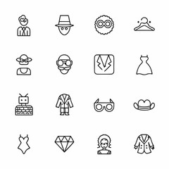 Fashion And Clothing Icons High-Quality Stock Image Ideal for Marketing