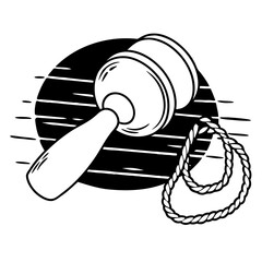 Wooden Stress Ball With Hemp Cord Lay Professional Photo Perfect for Editorial Content