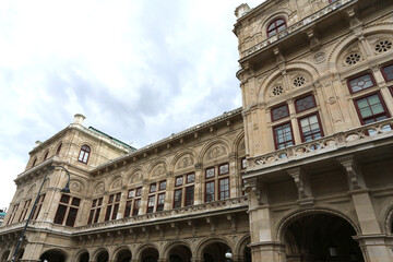 Façade de l'Opéra National de Vienne en Autriche