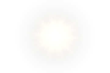 A white circle emitting light on a black background