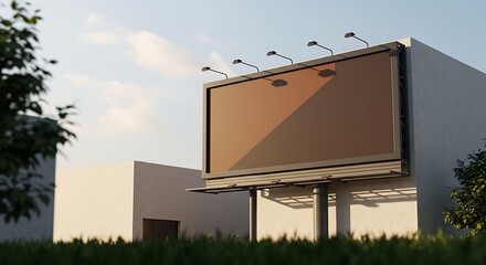 Fototapeta premium Golden Hour Billboard