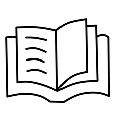 library thin line icon. contains important library and learning resources