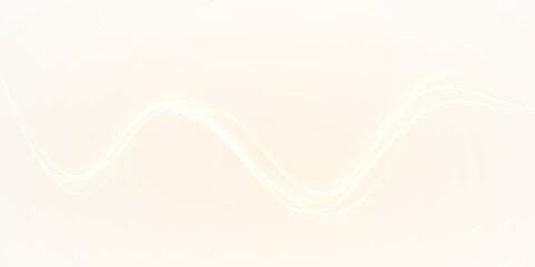 A vibrant wave of light gracefully moves in the air on yellow