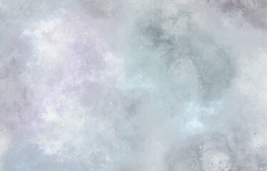 ホラーやミステリーに使えるグレーのモヤモヤ背景　灰色背景に煙が漂う汚れた壁のテクスチャ背景