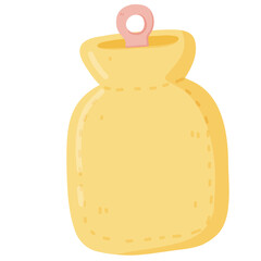 Hot Water Bag Illustration, Pain Relief and Wellness