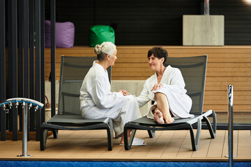 Wellness retreat for active seniors nurturing relaxation at the spa