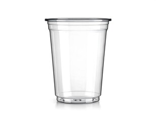 Clear plastic disposable cup