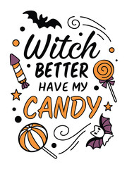 Fun Halloween T-Shirt Design With the Phrase “W”, Spooky Graphic Tee, Playful Typography Illustration, Festive Costume Art