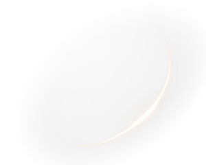 Elegant Light Effect Overlay PNG for Design, Abstract Illumination, Round Shape, Modern Graphic, Transparent Background