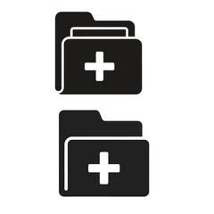 Obraz premium Collection of modern folder icons for digital projects