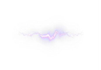 A striking purple lightning bolt against a dark black background