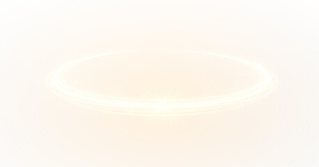 A golden ring emitting light on a yellow background