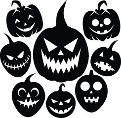 Jack-o'-Lantern Silhouettes
