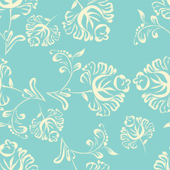 Seamless Abstract Tropical Pattern In Vector