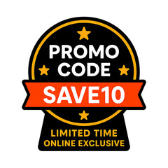 Limited Time Online Exclusive Promo Code Badge.
