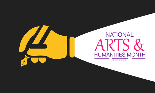 National Arts and Humanities Month Poster Banner and Background Abstract Design Template for Art Culture Literature History Education and Creative Awareness Campaign
- Powered by Adobe