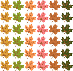 Seamless leaf pattern vector with natural and elegant design. Perfect for fabric, wallpaper, packaging, wrapping, branding, and decorative projects inspired by botanical style, nature, and freshness.