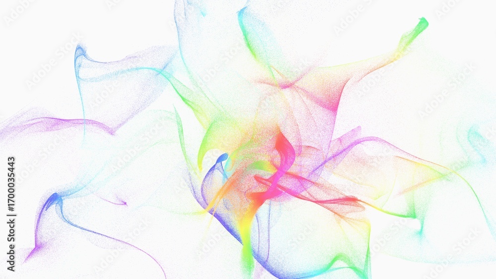 Poster colorful abstract wave patterns