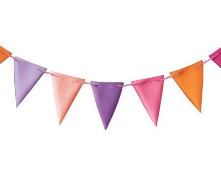 Colorful Triangular Paper Bunting Garland