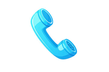 Light Blue Pixelated Telephone Icon