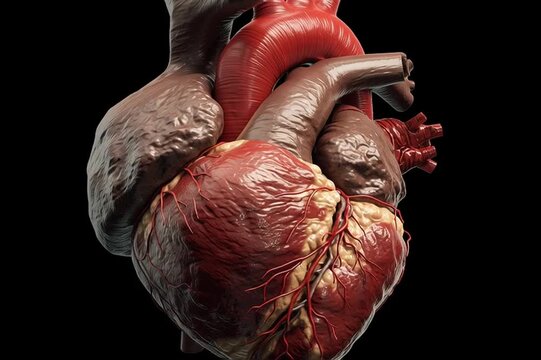 Edukacyjna wizualizacja &ndash; bijące serce człowieka w ujęciu anatomicznym