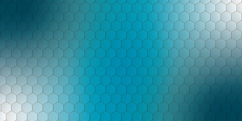 Abstract cyan-blue hexagon shape with science and health care concept background | Vector illustration | Futuristic technology concept | Hexagon Abstract 3D Pattern Background