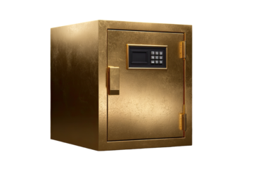 Gold-toned security safe