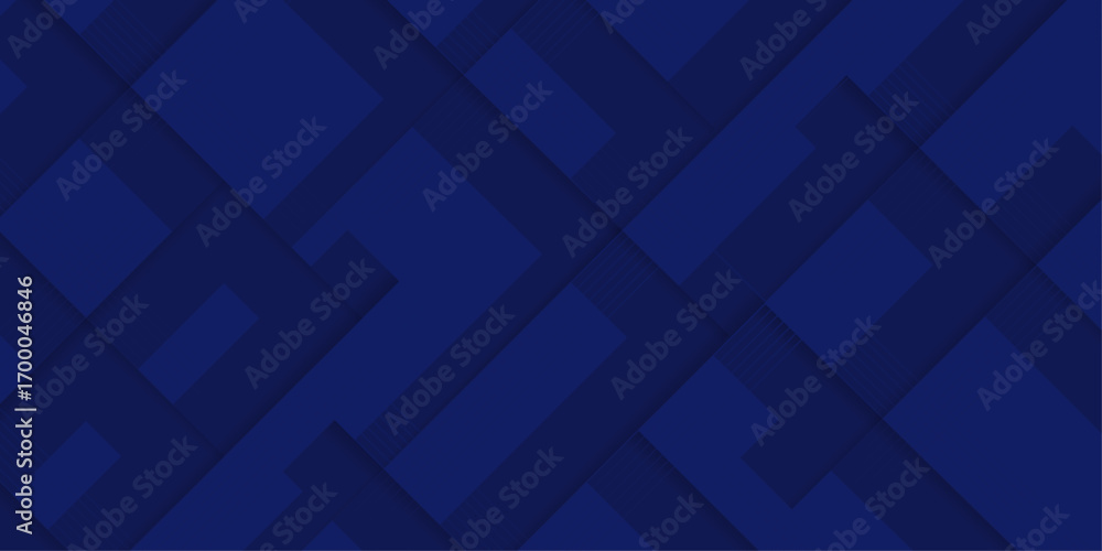 Aufkleber abstract stripes thin line with geometric random size box | modern navy blue color angle gradient sh