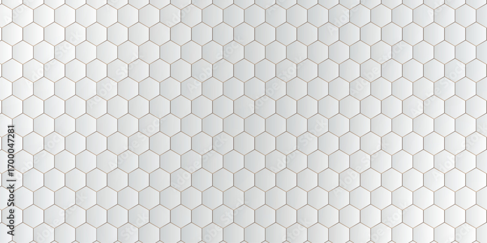 Poster 3d hexagonal shape abstract pattern background | modern white smoke geometric vector suit for decora