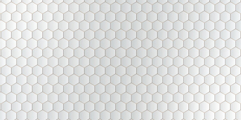 3D hexagonal shape abstract pattern background | Modern white smoke geometric vector suit for decoration, business, packaging, greeting, presentation | Seamless pattern vector illustration