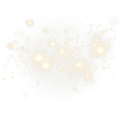 A stunning circle of shimmering gold lights against a deep black background